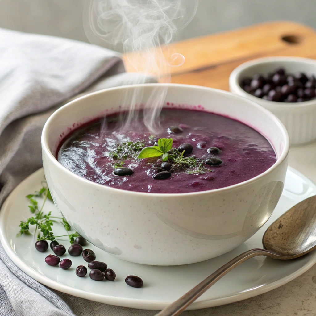 Purple Black Bean Soup Recipe