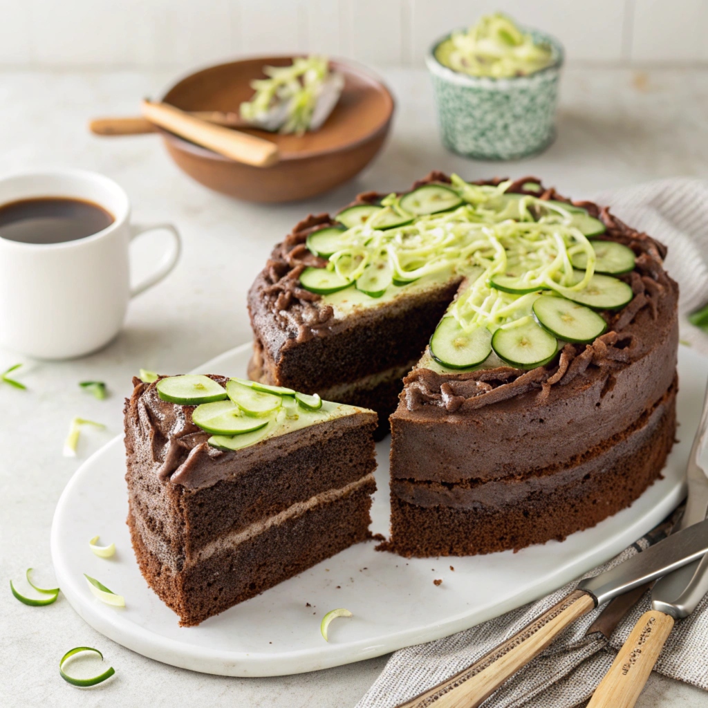 healthy chocolate zucchini cake