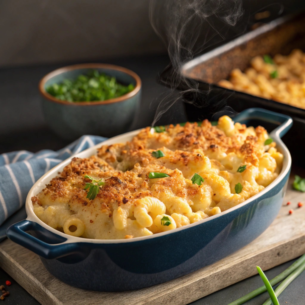 four cheese smoked mac n cheese