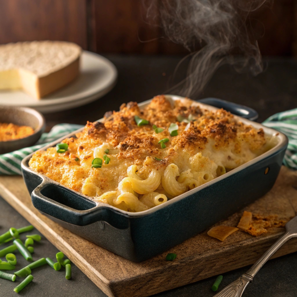 four cheese smoked mac n cheese