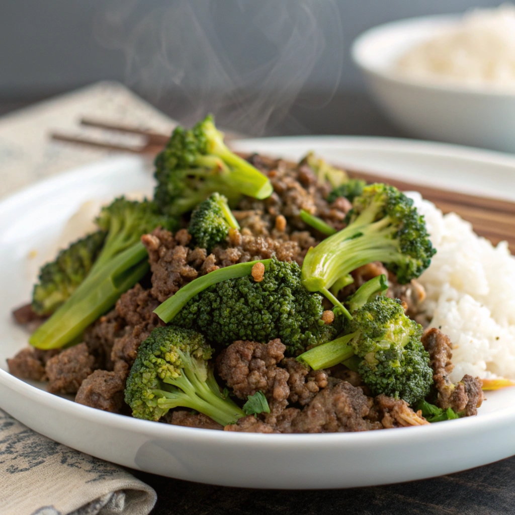 ground beef broccoli recipe​