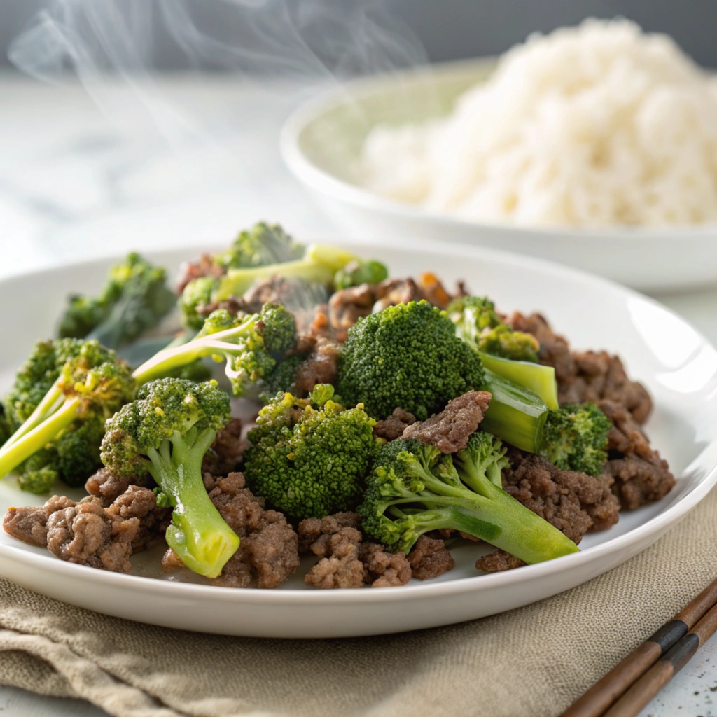 ground beef broccoli recipe​