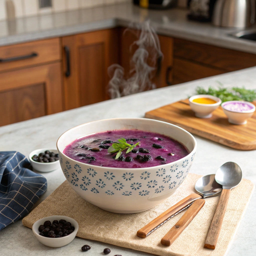 Purple Black Bean Soup Recipe